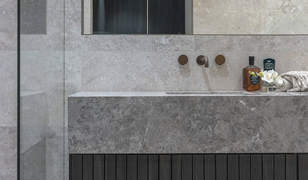 Custom stone vanity