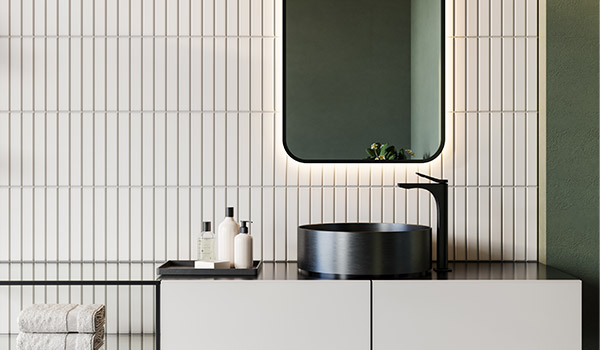 Modern minimalistic bathroom style